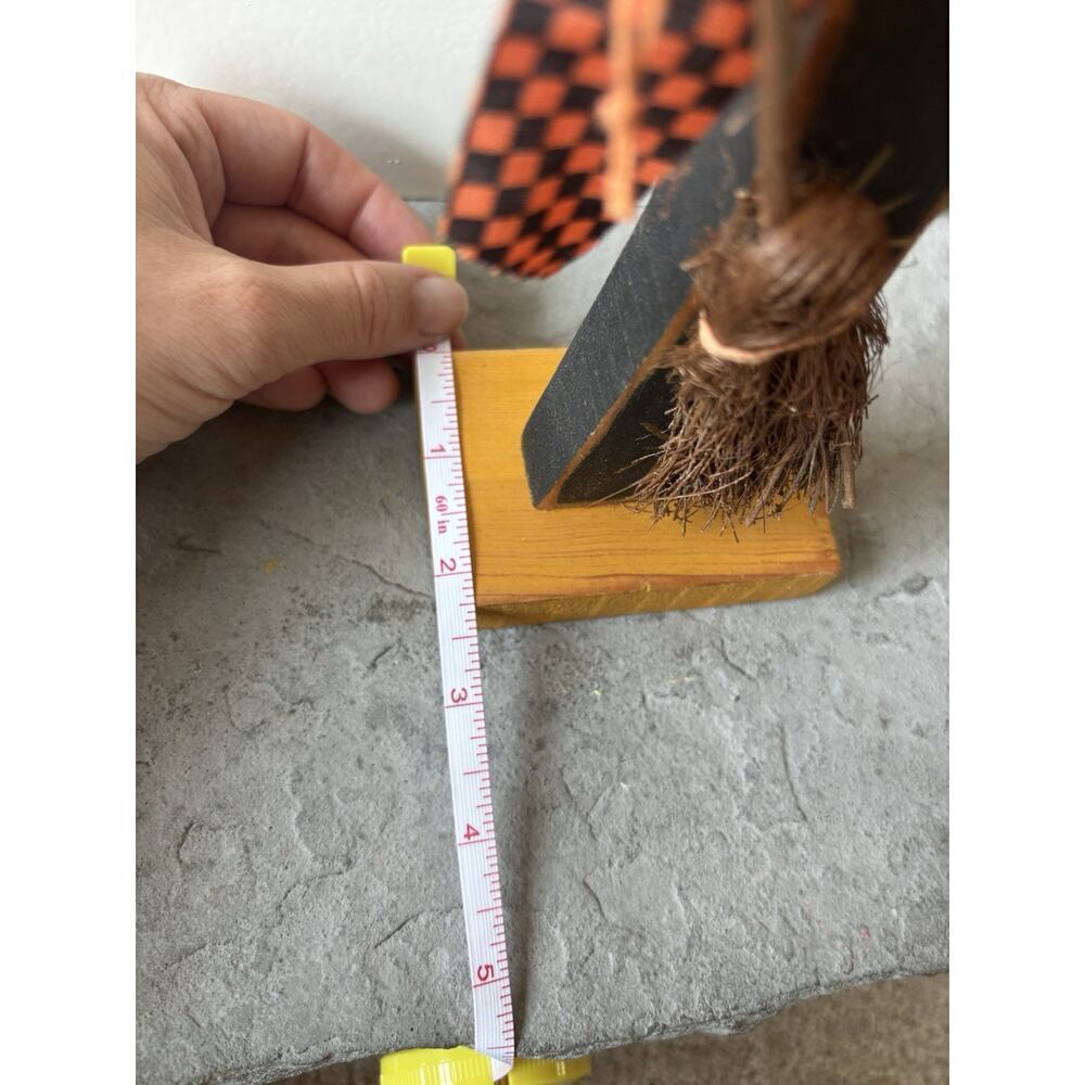 Witch Figure Primitive Wooden Handmade Details Halloween Multimedia Decor Gift - Picture 8 of 8